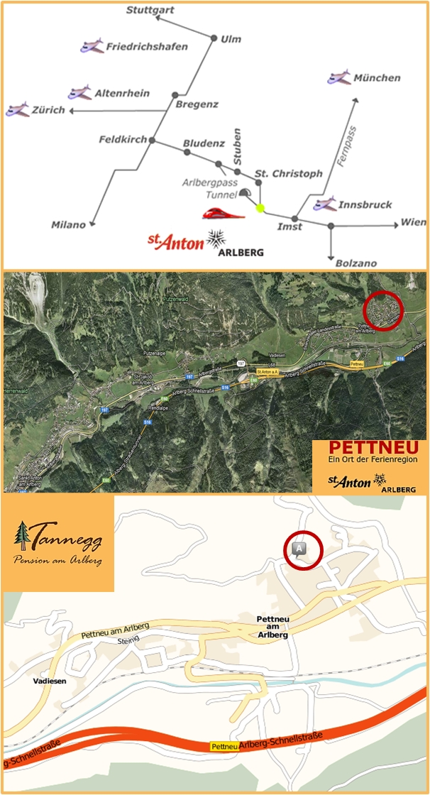anreise haus tannegg pettneu pension am arlberg